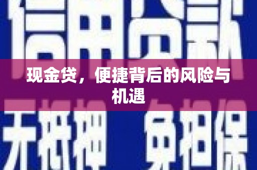 石河子现金贷，便捷背后的风险与机遇