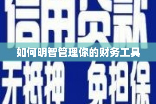石河子如何明智管理你的财务工具