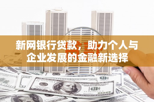 石河子新网银行贷款，助力个人与企业发展的金融新选择