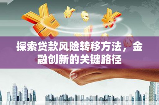 石河子探索贷款风险转移方法，金融创新的关键路径