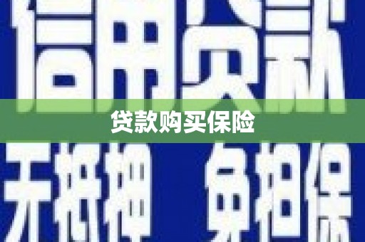 石河子贷款购买保险
