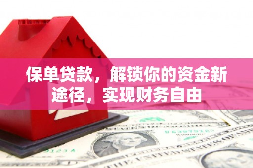 石河子保单贷款，解锁你的资金新途径，实现财务自由
