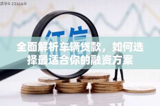 石河子全面解析车辆贷款，如何选择最适合你的融资方案