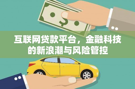 石河子互联网贷款平台，金融科技的新浪潮与风险管控